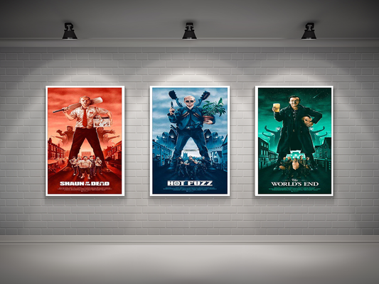 Metal Poster - 3 piece cornetto trilogy