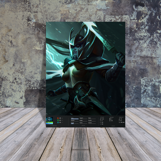 Metal Poster - Phantom Assassin Dota 2