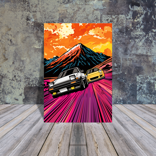 Metal Poster - Retro vintage cars