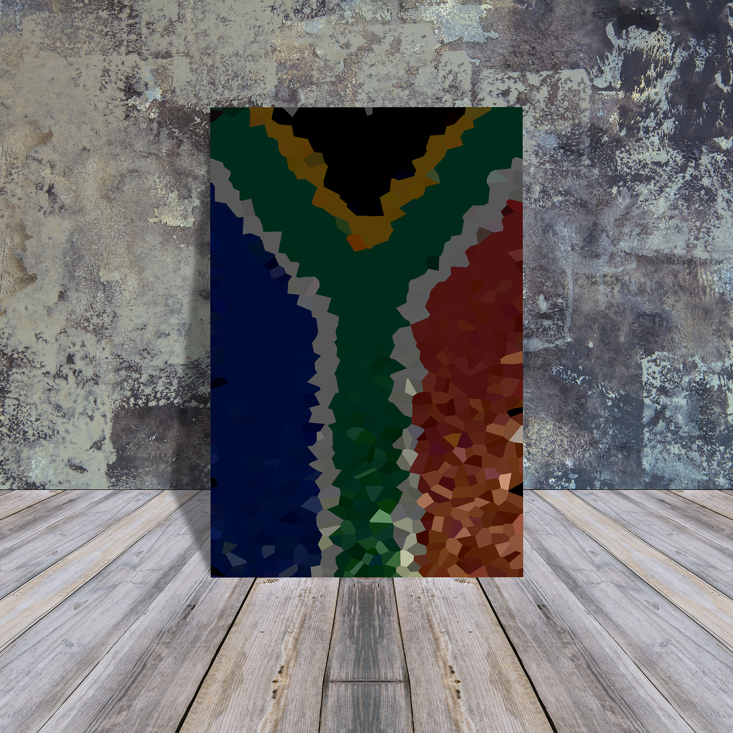 Metal Poster -South African Flag