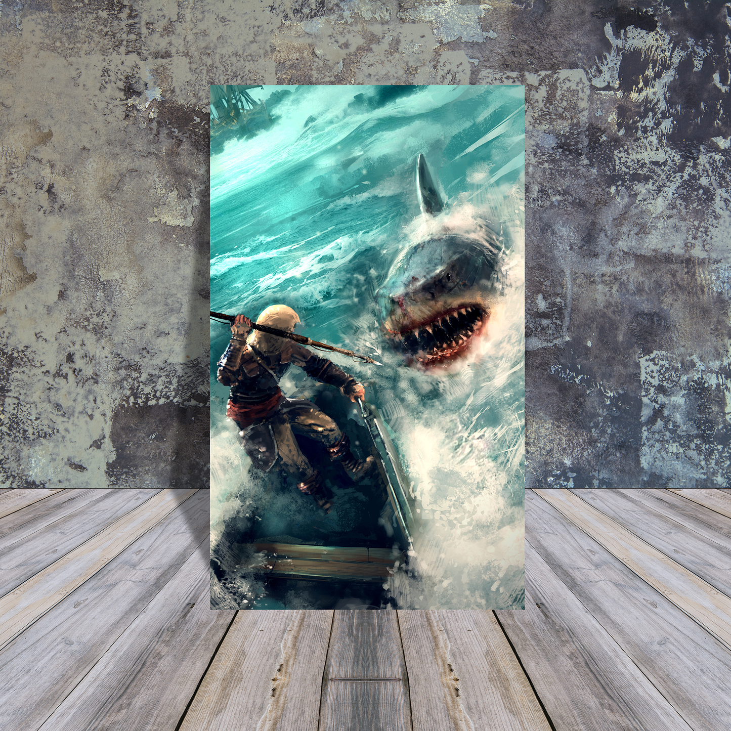 Metal Poster -  Shark Attack