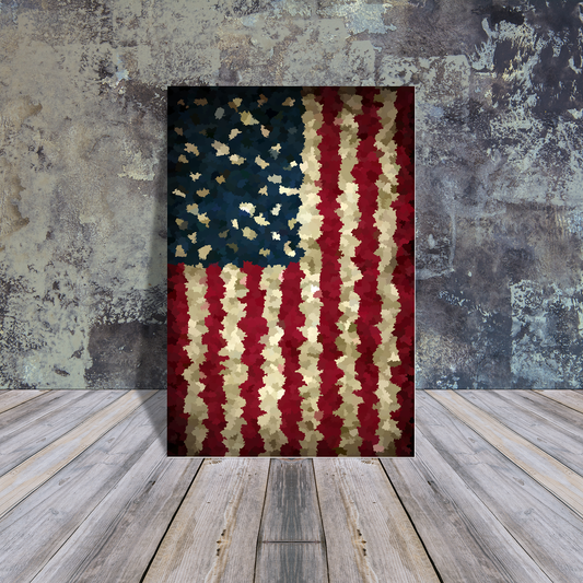 Metal Poster -USA Flag