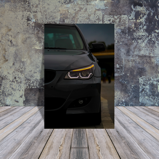 Metal Poster - Grey BMW