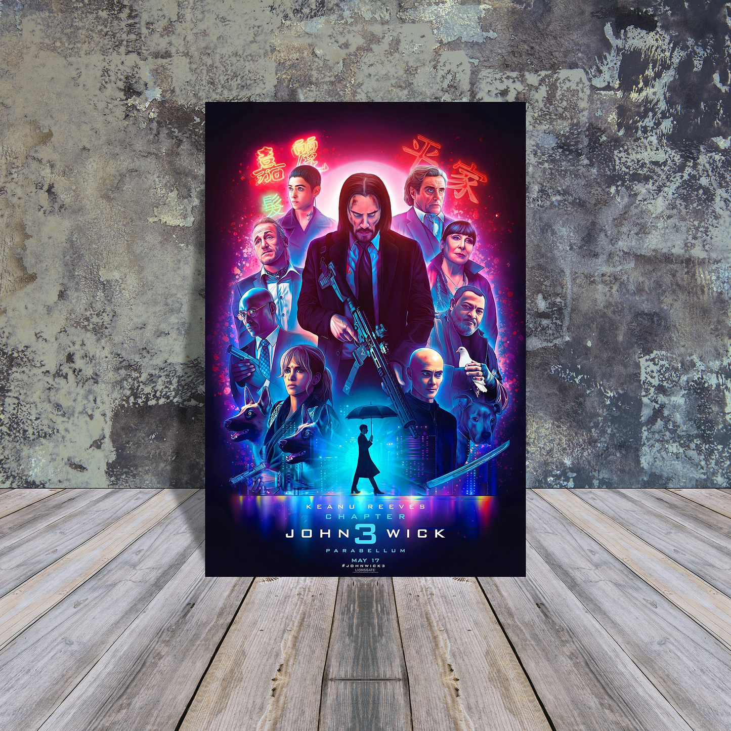 Metal Poster - John Wick 3